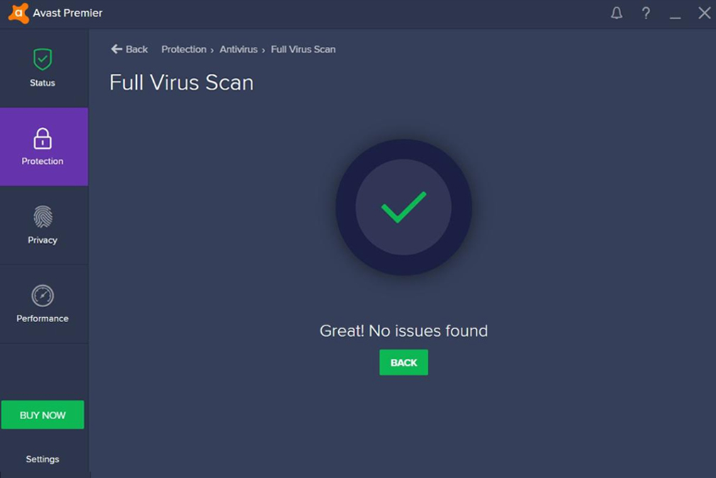 Avast Antivirus Interface