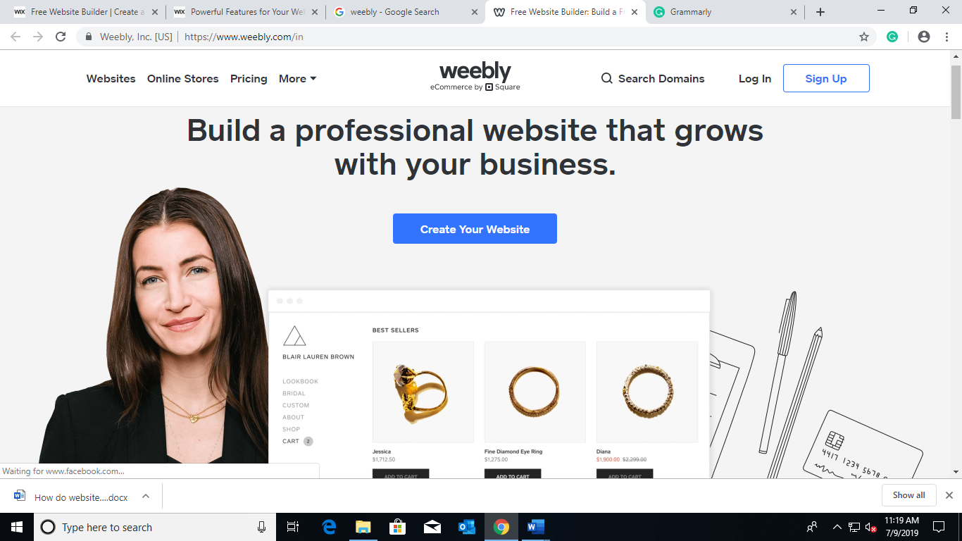 Creating-a Website builder