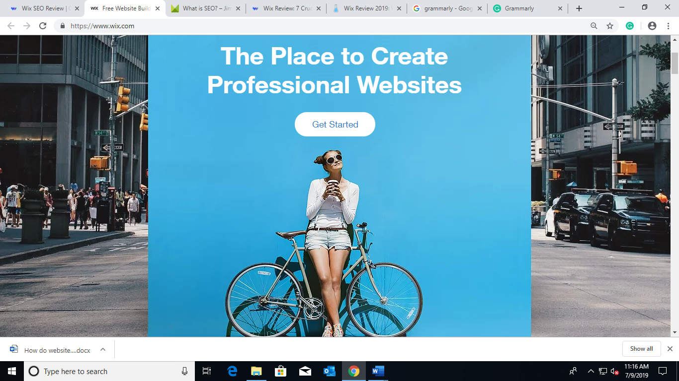 create profesional website