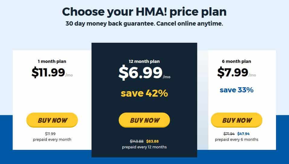 Hide My Ass 29 hma pricing